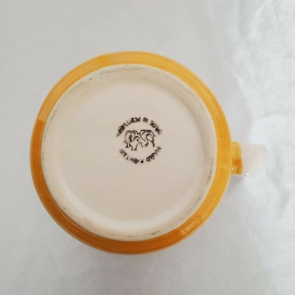 Portugal Hand Painted Ceramic Coffee Mug Yellow - Picture 3 of 7